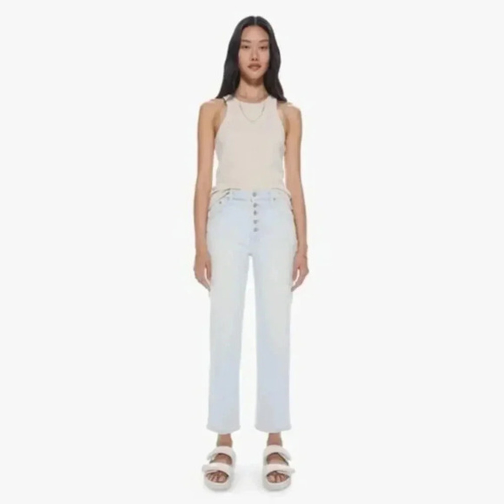 MOTHER THE PIXIE TOMCAT ANKLE JEANS PINA COLADA PARADISE SIZE 25 B1257